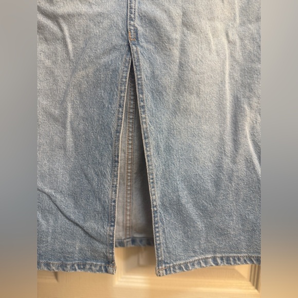 Zara Midi Denim Skirt - Picture 2 of 9